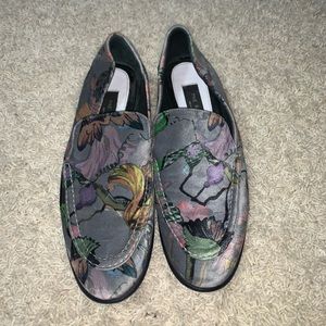 Rag & bone velvet floral loafer